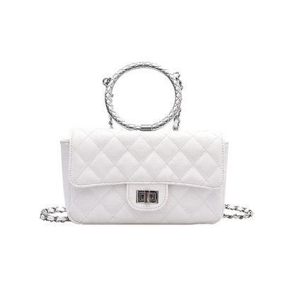 Öko-nahast stiilne ümara sangaga naistekott