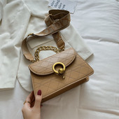 Stilīga sieviešu soma no eko ādas ar īsu rokturi un sprādzi