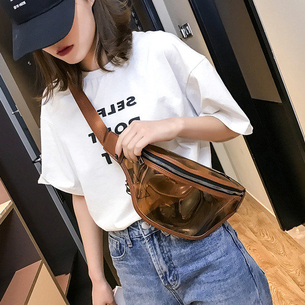 Moderna sieviešu soma ar silikona priekšpusi