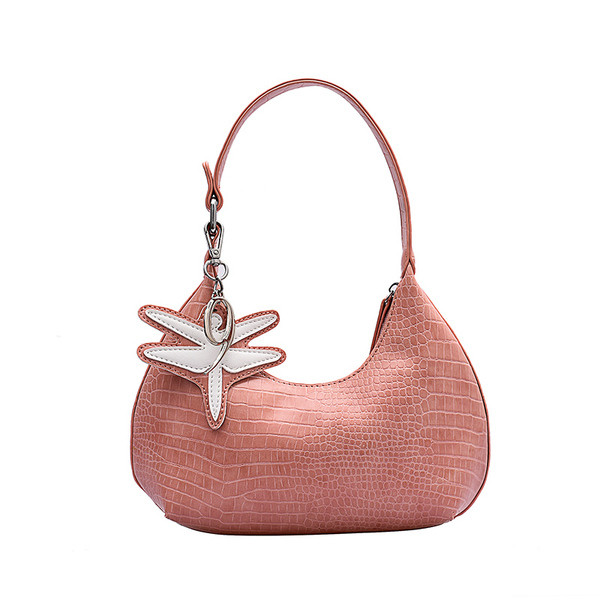 Geanta casual de dama in forma rotunda din piele ecologica