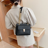 Öko-nahast moodne naiste kott esitaskuga