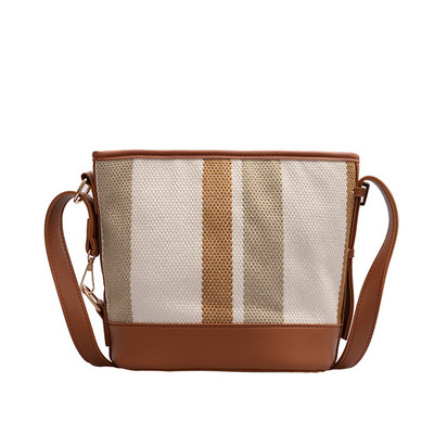 Ikdienas sieviešu tekstila soma ar garu rokturi