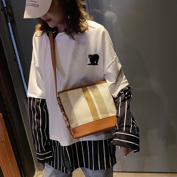 Ikdienas sieviešu tekstila soma ar garu rokturi