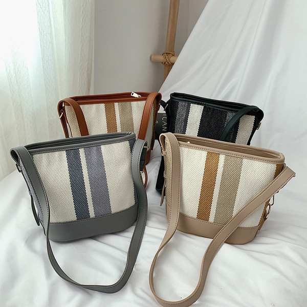 Ikdienas sieviešu tekstila soma ar garu rokturi