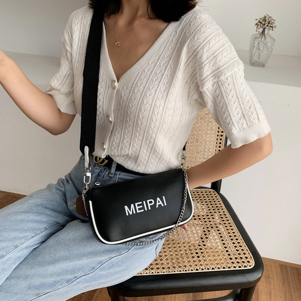 Női alkalmi táska eco bőr felirattal