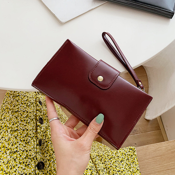 Aktuális női pénztárca ekobőr sima modellből