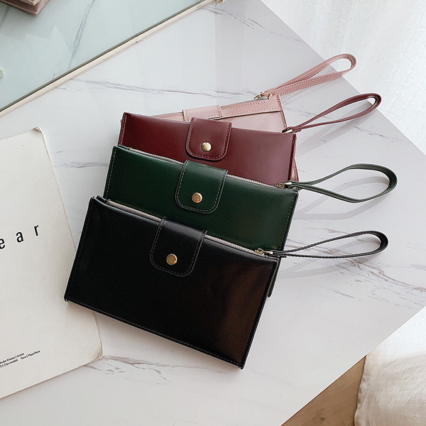 Aktuális női pénztárca ekobőr sima modellből