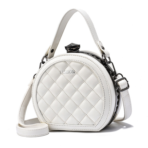 Öko-nahast ümmargune lühikese ja pika sangaga naistekott