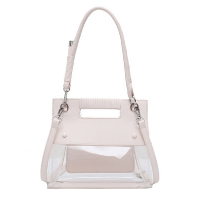 Geanta de dama de ultimă generație cu parte din silicon și mâner lung