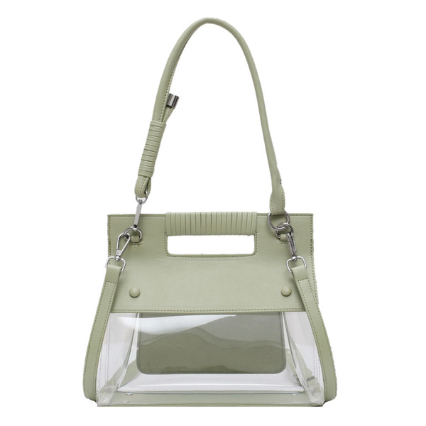 Geanta de dama de ultimă generație cu parte din silicon și mâner lung