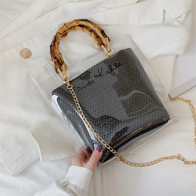 Moodne naiste silikoonkott metallist sangaga