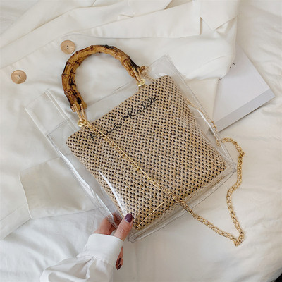 Moodne naiste silikoonkott metallist sangaga