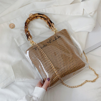 Moodne naiste silikoonkott metallist sangaga