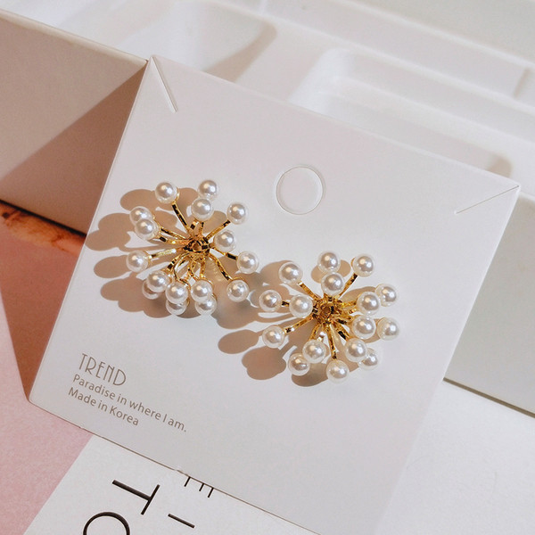 Aktuális női fülbevaló gyöngy gyöngyökkel