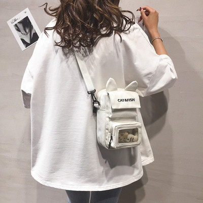 Női korszerű textiltáska 3D elemmel