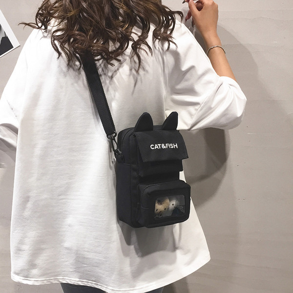 Női korszerű textiltáska 3D elemmel