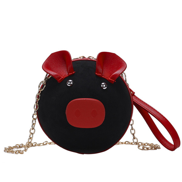 Sieviešu moderna soma apaļā formā ar 3D elementiem