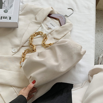 Jauna modeļa moderna sieviešu soma no eko ādas ar metāla rokturi