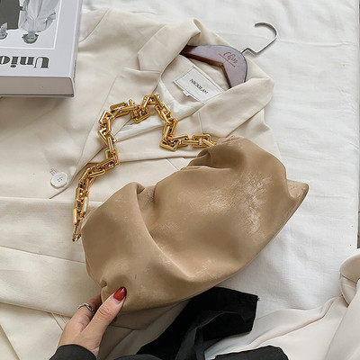 Jauna modeļa moderna sieviešu soma no eko ādas ar metāla rokturi