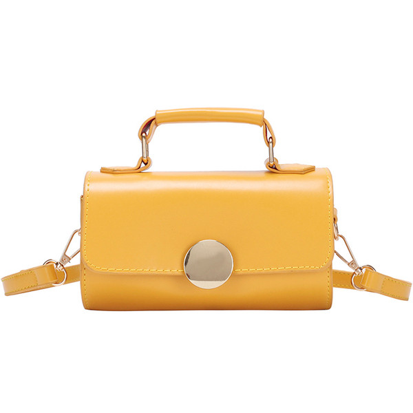 Sieviešu moderna maza soma apaļā formā ar īsu rokturi