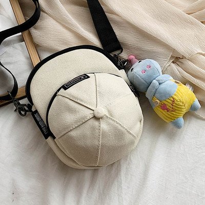 Sieviešu mūsdienīga tekstila soma nestandarta formā