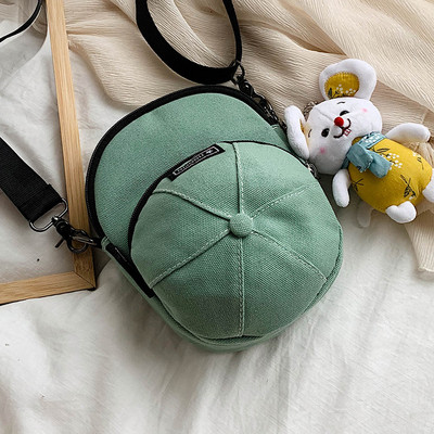 Sieviešu mūsdienīga tekstila soma nestandarta formā