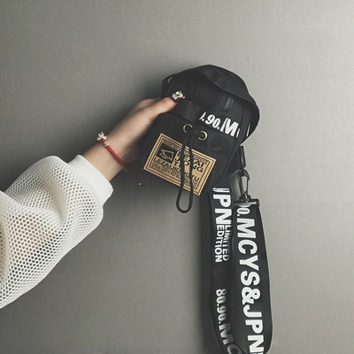 Ikdienas sieviešu maza tekstila somiņa ar uzrakstiem