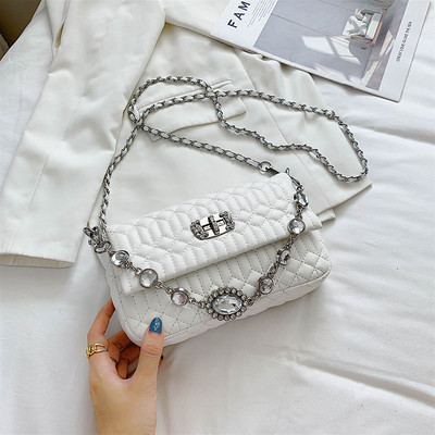 Geanta de dama eleganta din piele ecologica cu pietre