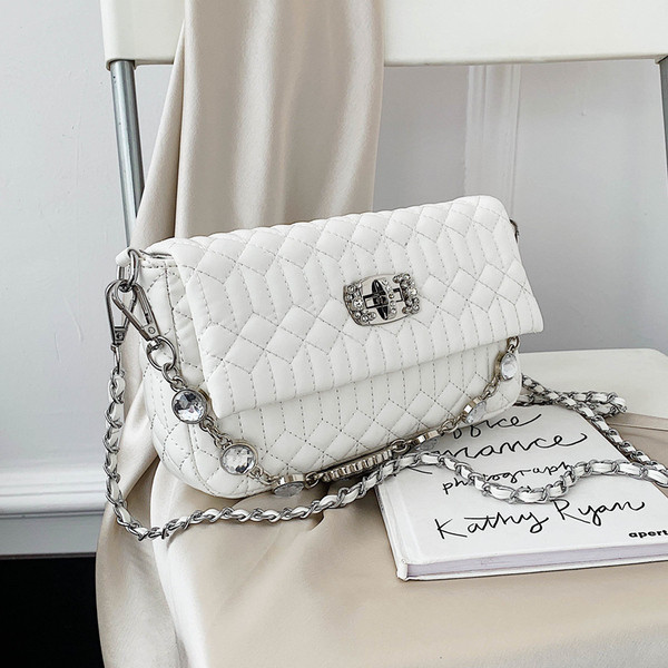 Geanta de dama eleganta din piele ecologica cu pietre