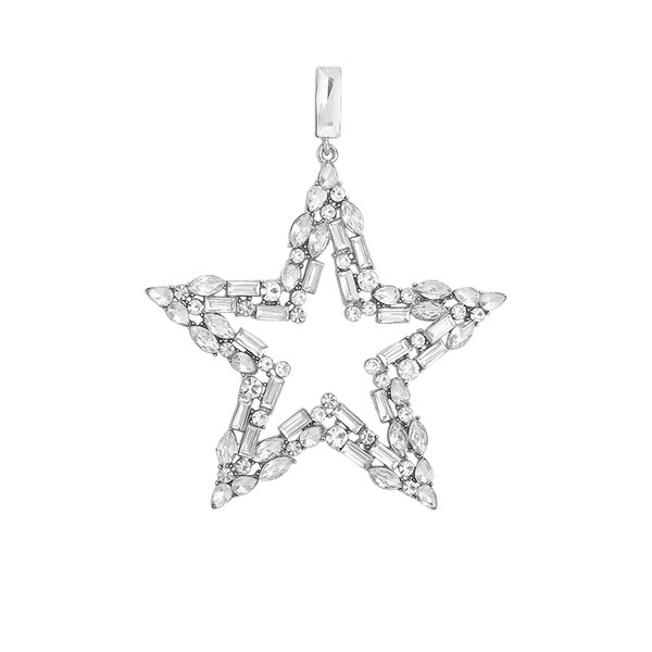 Vienvietīgs sieviešu auskars ar zvaigžņveida akmeņiem