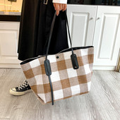 Ikdienas sieviešu tekstila somas plats modelis