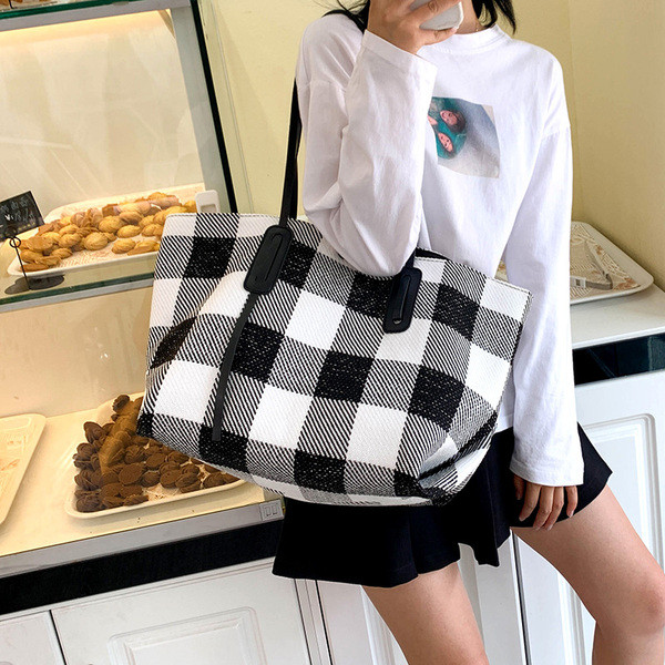 Ikdienas sieviešu tekstila somas plats modelis