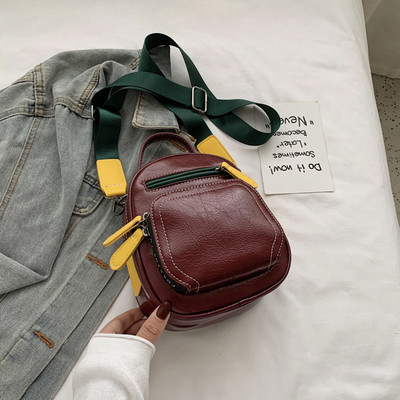 Geanta casual de dama model simplu cu fermoar si maner scurt