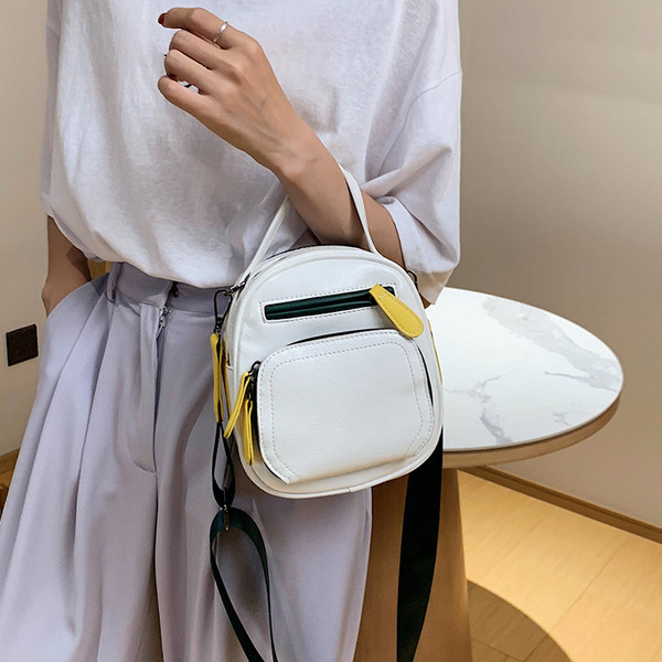 Geanta casual de dama model simplu cu fermoar si maner scurt