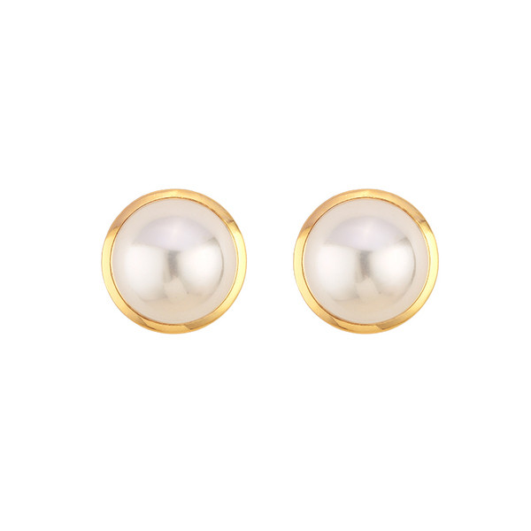 Jauns stilīgu sieviešu auskaru ar pērlēm modelis