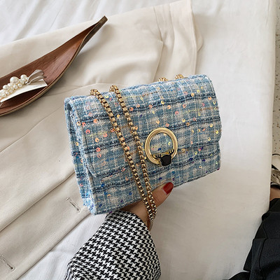 Geanta de dama eleganta din piele ecologica cu catarama pentru umar