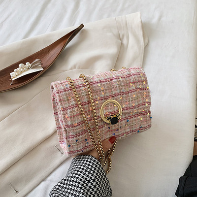 Geanta de dama eleganta din piele ecologica cu catarama pentru umar