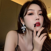 Sieviešu sudraba auskari ar akmeņiem