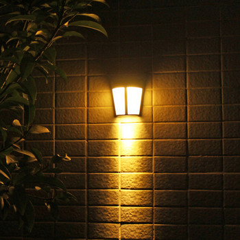 Слънчева стенна градинска лампа 