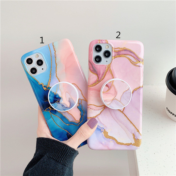 Iphone 11 Pro Max futrālis ar marmora efektu + turētājs