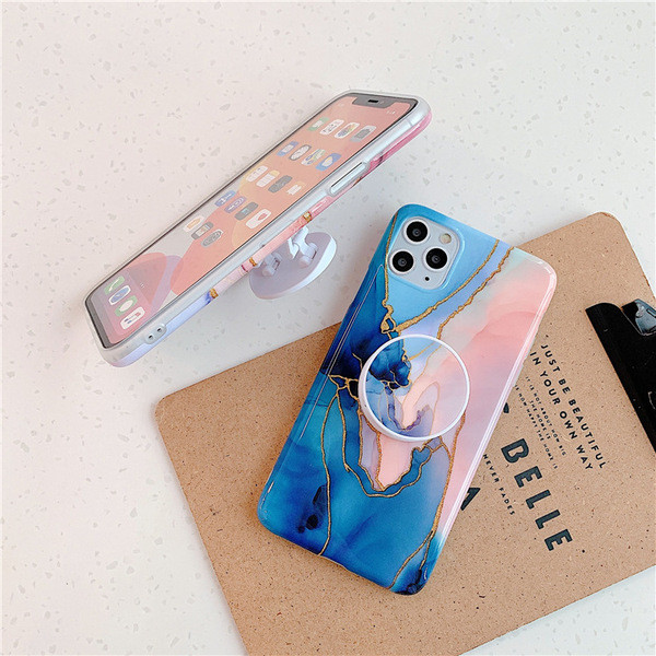 Iphone 11 Pro Max futrālis ar marmora efektu + turētājs