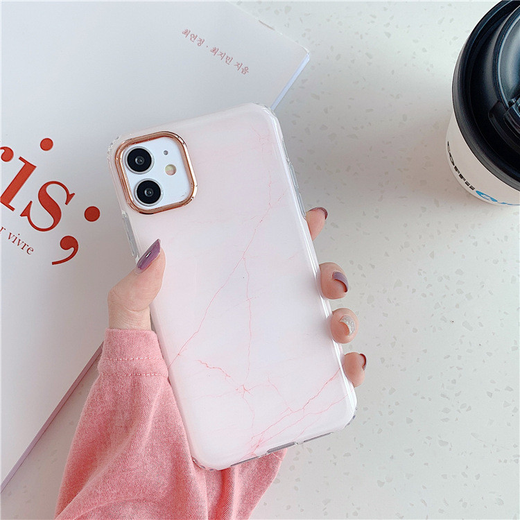 Husa din silicon pentru Iphone 11 cu efect de marmura