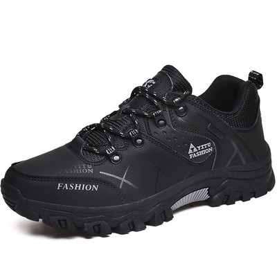 Туристически обувки с връзки дебела подметка подходящи за есента и зимата