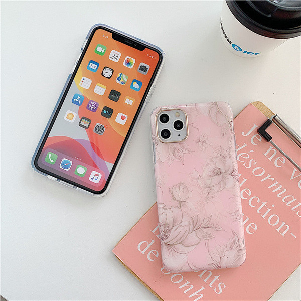 Θήκη σιλικόνης για Iphone 11 Pro Max με λουλουδάτο μοτίβο - δύο μοντέλα