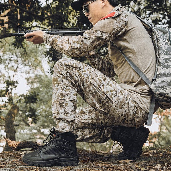 Túra terepszínű cipő fűzős