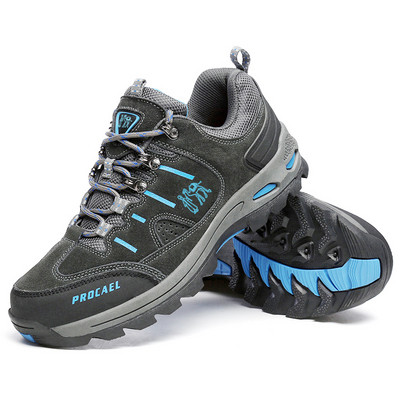 Ανδρικές μπότες πεζοπορίας με κορδόνια και παχιά τραχιά σόλα