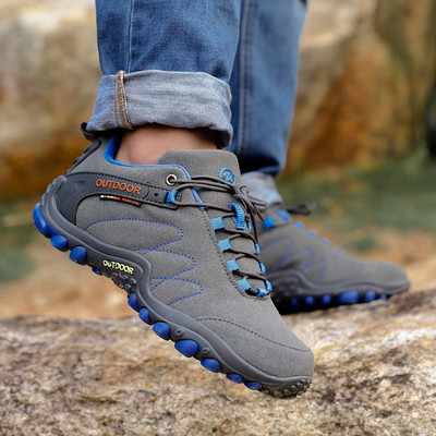 Férfi és női túracipő fűzős és durva talpú