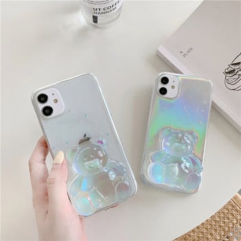 Διαφανής θήκη για iPhone 11 Pro Max με 3D αρκουδάκι