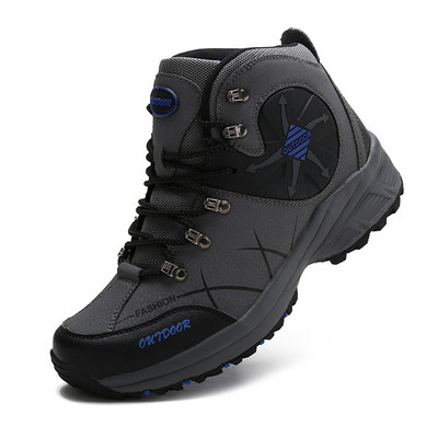 Pārgājienu zābaki ar šņorēm un raupju zoli