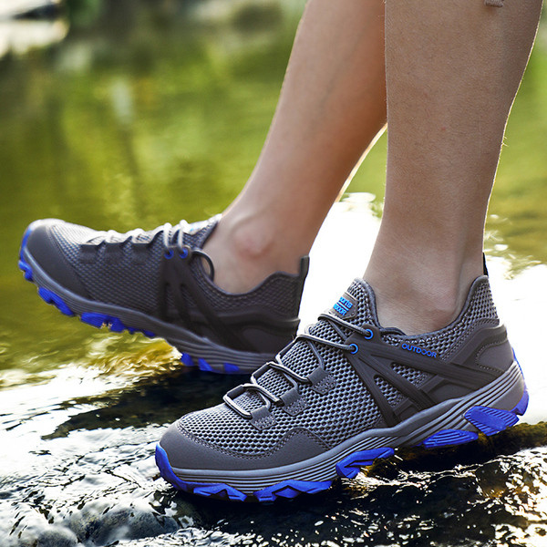 Vīriešu pārgājienu zābaki ar plānām zolēm un šņorēm